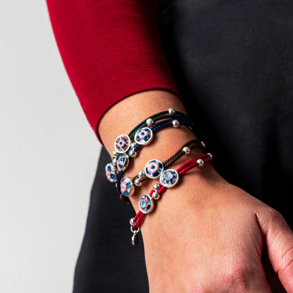 Brown Leather Bracelet - Image 2