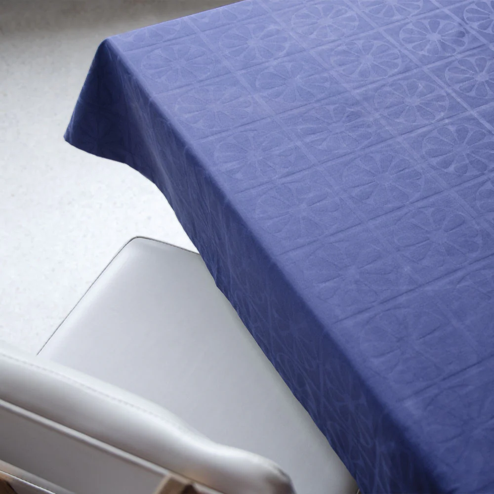 Flor Azul Tablecloth 12 services  (180x350)