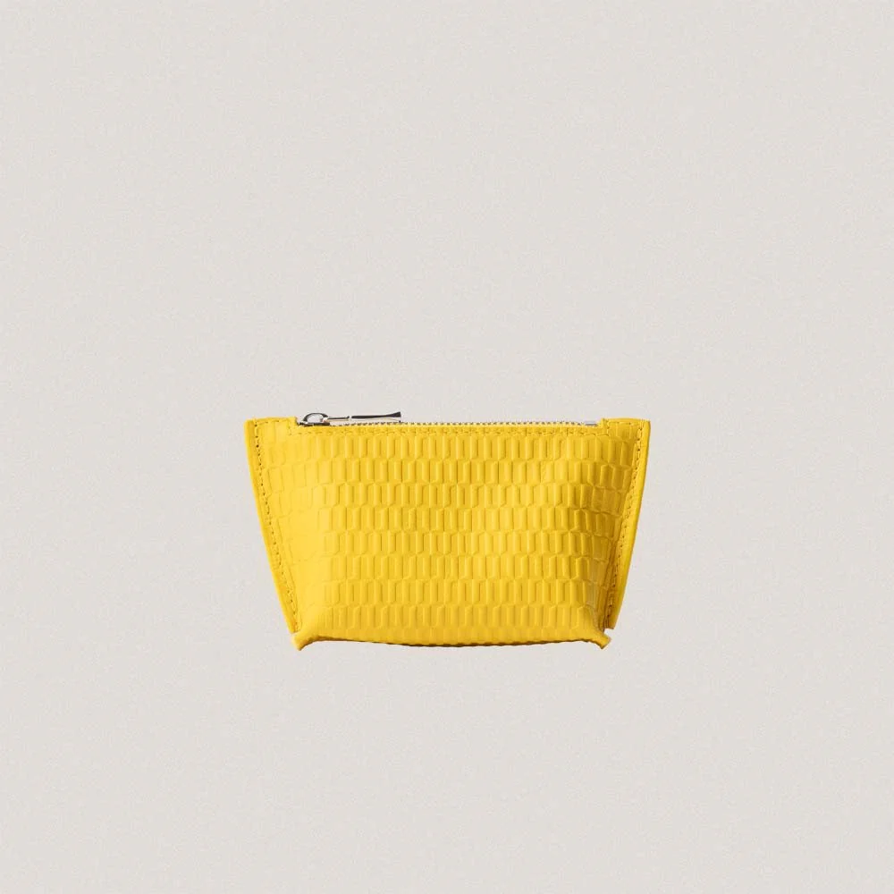Yellow Granadínico Trapezio Change Purse